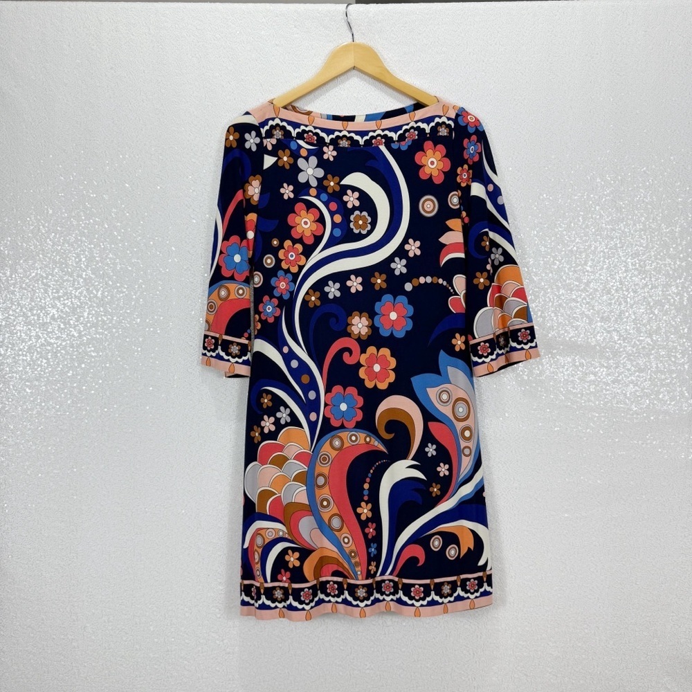 ELF Boho Floral Shift Multicolor Patterned Fabric - Picture 6 of 8